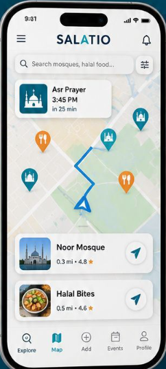 Salatio App Interface